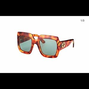 Gucci Oversized Havana Square sunnies🕶